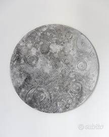 Quadro materico luna piena 90cm