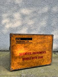 Scatola di Legno Strumento Geodimeter Anni 70