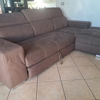 Divano letto angolare con modulo estraibile 
