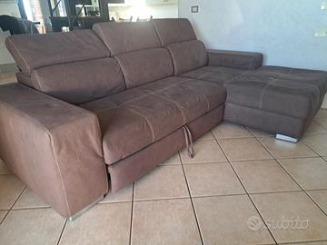 Divano letto angolare con modulo estraibile 
