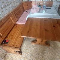 Tavolo cucina cassapanca angolare