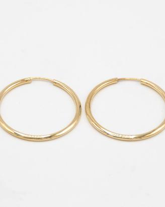 Orecchini in oro giallo 9 kt a cerchio S.81