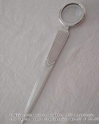 tagliacarte argento