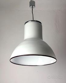 Grande lampada a sospensione vintage italiana 70s