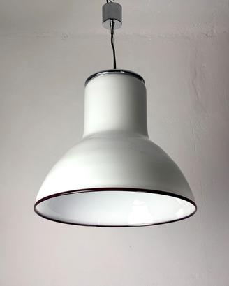 Grande lampada a sospensione vintage italiana 70s