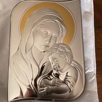 Quadro in argento Valenti Madonna con bambino