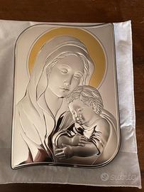 Quadro in argento Valenti Madonna con bambino