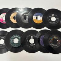 Lotto 10 DISCHI 45 GIRI vinile senza copertina