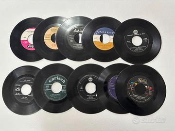 Lotto 10 DISCHI 45 GIRI vinile senza copertina