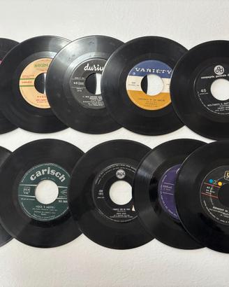 Lotto 10 DISCHI 45 GIRI vinile senza copertina