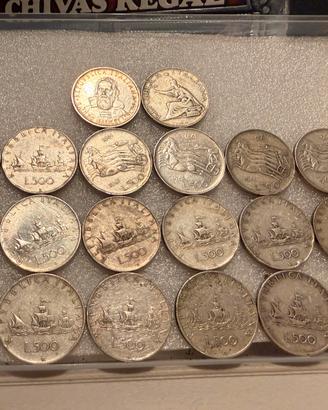 Monete 500 lire argento