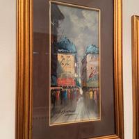 Quadro Autore De Simone (1936-2020) Strade Parigi