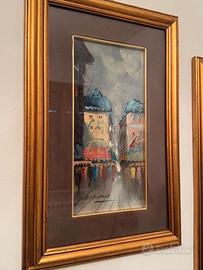 Quadro Autore De Simone (1936-2020) Strade Parigi