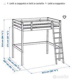 letto a soppalco ikea