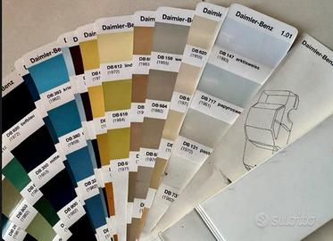 Mazzetta vernici carrozzeria auto epoca Mercedes