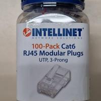 Confezione da 100 Plug Modulari Cat.6 RJ45 UTP