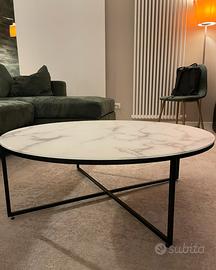 Tavolino salotto XL Westwing - Effetto marmo