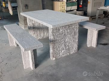 Tavolo da giardino in granito (beola)