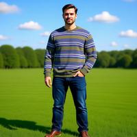 Maglione SISLEY casual cotone colorato