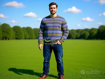 Maglione SISLEY casual cotone colorato