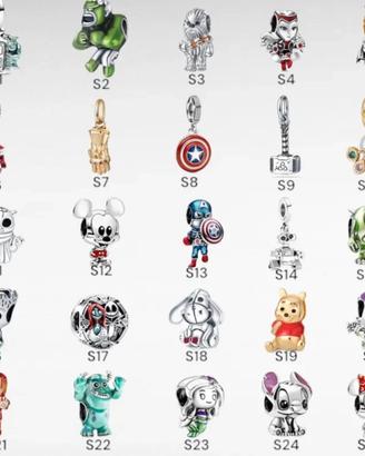 Charm compatibili con bracciali Pandora