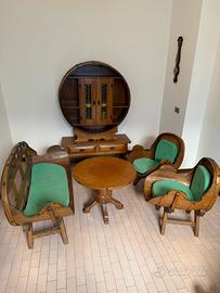 Mobili rustici anni 70 in  legno massello