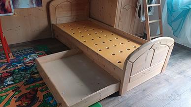 LETTO 1 PIAZZA LEGNO MASSICCIO