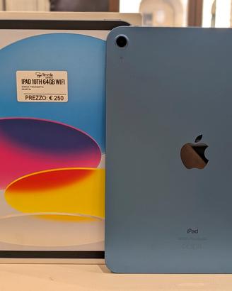 iPad 10th gen 64GB wifi blu usato garanzia 