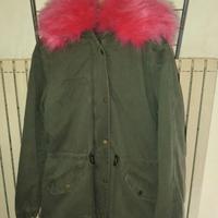 Parka donna Verde militare con pelliccia 