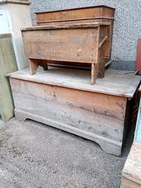 Grande cassone rustico antico primo '700
