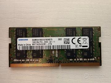 RAM Samsung 16GB DDR4 2666 SODIMM notebook