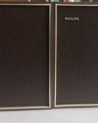 Casse Vintage Philips 22RH421/01Z Diffusori Legno