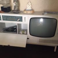 mobile tv giradisco vintage