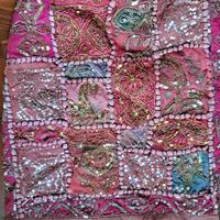 Borsa zainetto di stoffa rosa