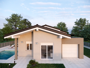 Villa eco singola a piano unico chiavi in mano