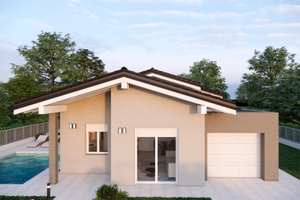 Villa eco singola a piano unico chiavi in mano