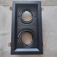 3 portafaretti orientabili a 2 lampade gu10 NUOVI