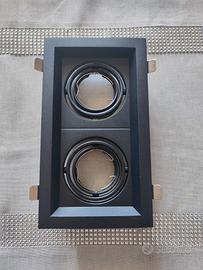 3 portafaretti orientabili a 2 lampade gu10 NUOVI