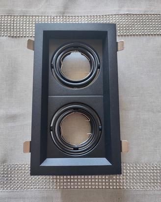 3 portafaretti orientabili a 2 lampade gu10 NUOVI