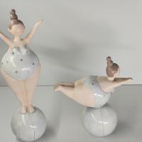 Boltze Giada Woman set 2 statue tuffatrici resina