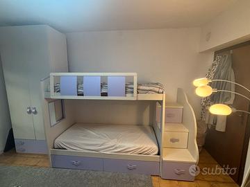 letto a castello con armadio