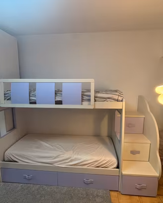 letto a castello con armadio