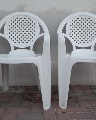 SEDIE GIARDINO IN PLASTICA 