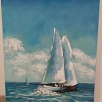 SCONTO Quadro Moderno "Vele in Mare"  