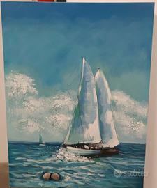 SCONTO Quadro Moderno "Vele in Mare"  