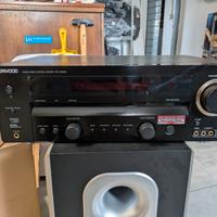 Amplificatore Kenwood con casse e Sub Jbl