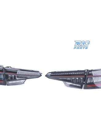 FANALI PER AUDI A4 S4 B9 8W SEDAN 15- LED NERO FUM