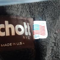 SCHOTT  GIUBBOTTO  IN PELLE , MADE IN U.S.A.