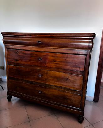 Cassettiera Antica Stile Luigi Filippo