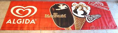 Striscione 3mt. pubblicità ALGIDA gelateria banner